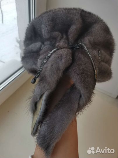 Шапка норковая женская