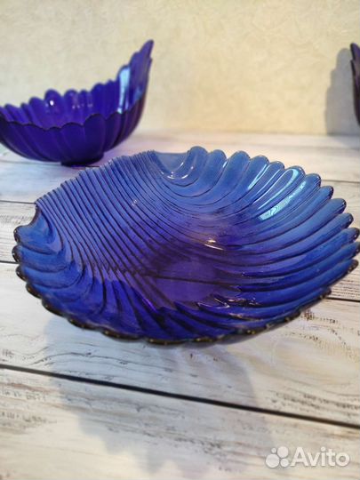 Ваза для фруктов, кобальт