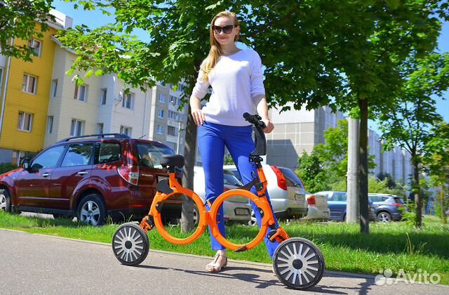 Электроскутер бу складной электровелосипед самокат