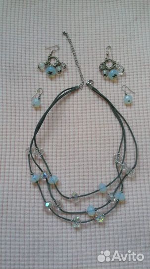 Бусы, колье с серёжками