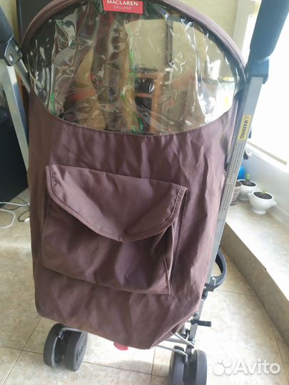 Коляска трость maclaren quest с дождевиком