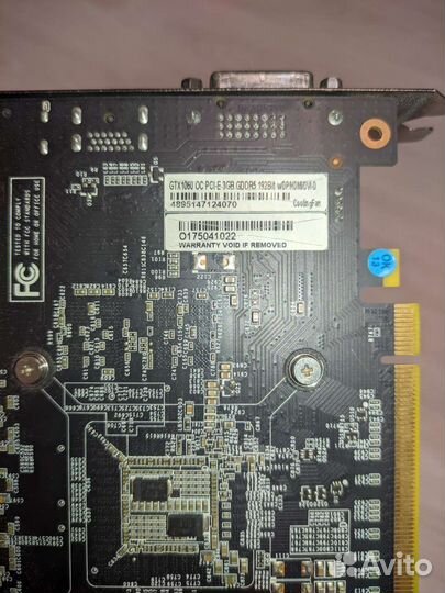 Видеокарта gtx 1060 3gb