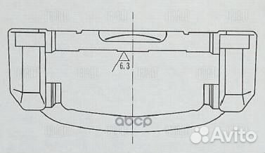 Скоба суппорта chevrolet lacetti (04) перед. CF