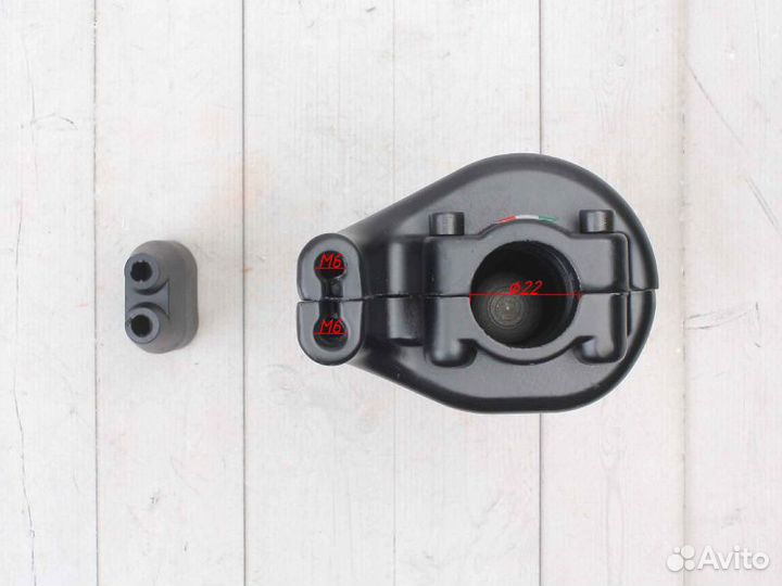 Ручка газа пластиковая черная под 2 троссика