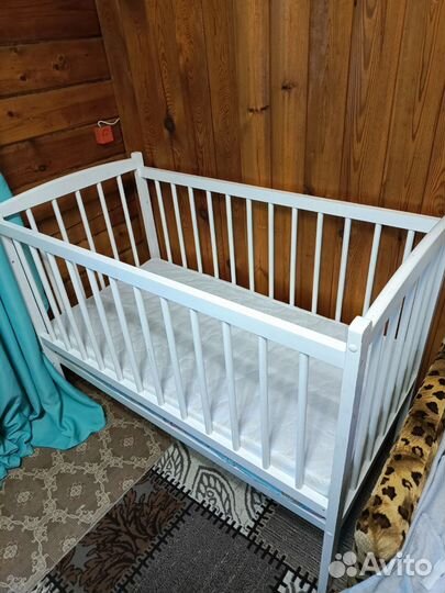 Детская кровать с матрасом бу