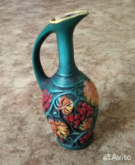 Кувшин из под вина интерьерный