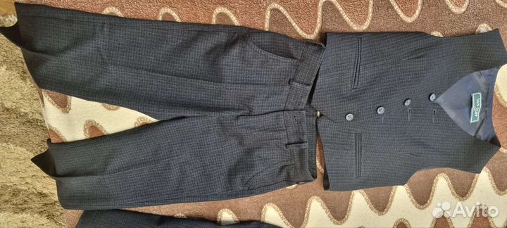 Школьный костюм для мальчика синий 128