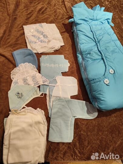 Конверт зимний для новорожденных