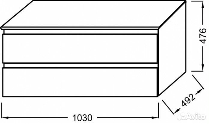 Мебель для ванной Jacob Delafon Madeleine 100 EB2084-J5 белая глянцевая