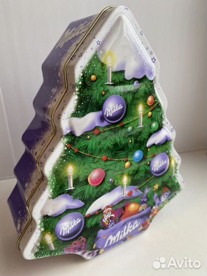 Жестяная коробка для подарка, мелочей