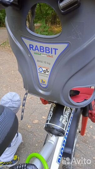 Детское велокресло. Переднее Rabbit