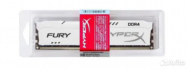 Оперативная память HyperX DDR4 16GB 2666MHz 16GB White