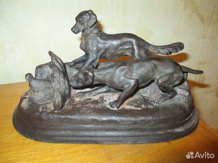 Чернильница сеттеры гонят рябчика касли 1946 г