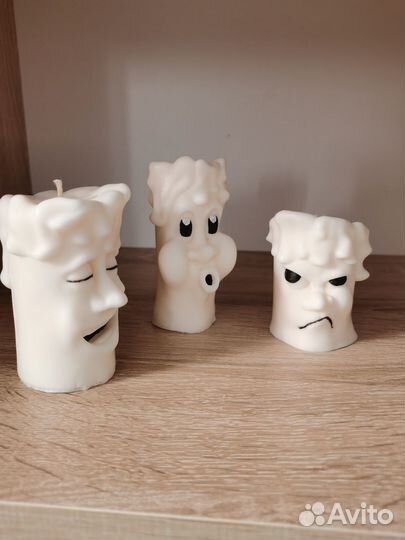 Набор Свечей восковых ручной работы