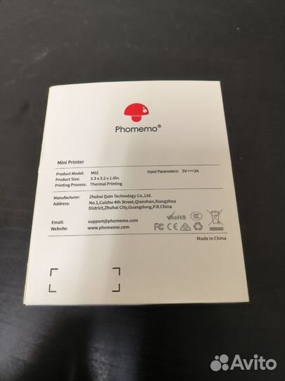 Мини принтер Phomemo M02 Pink
