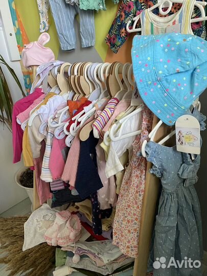 Пакет одежды на девочку до годика 50 56 62 68 74