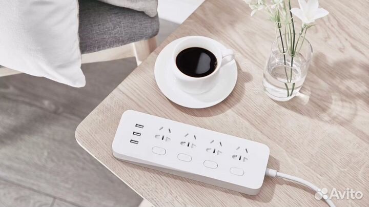 Удлинитель Xiaomi Mi Power Strip 4 розетки и 3 USB