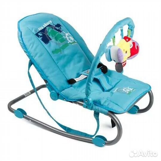 Шезлонг детский babyton качалка, переноска