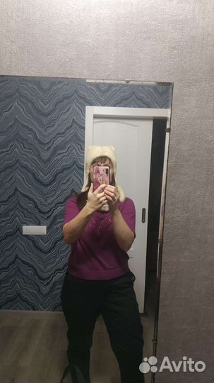 Шапка норковая белая