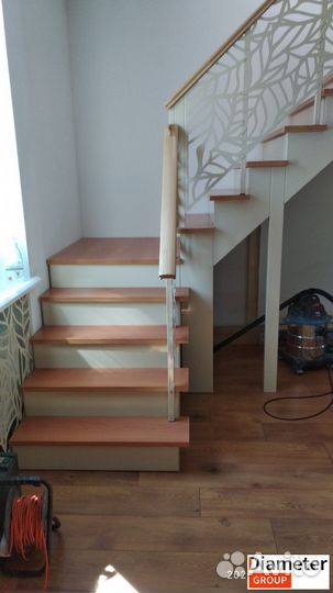 Изготовление лестницы с освещением
