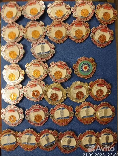 Знаки и значки СССР, история футбола, клубы