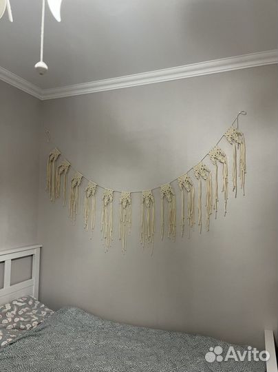 Флажки гирлянда макраме