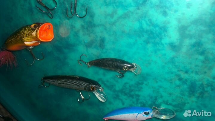 Воблеры набор рыбалка (Pontoon21 Rapala Columbia+)