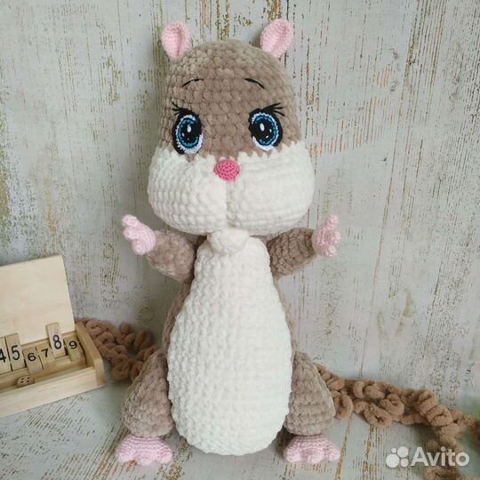 Игрушка хомячок ручная работа