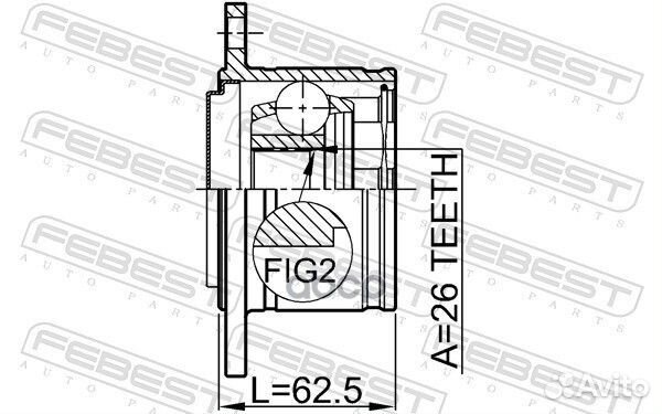 ШРУС внутренний правый 26x110 (mitsubishi pajer