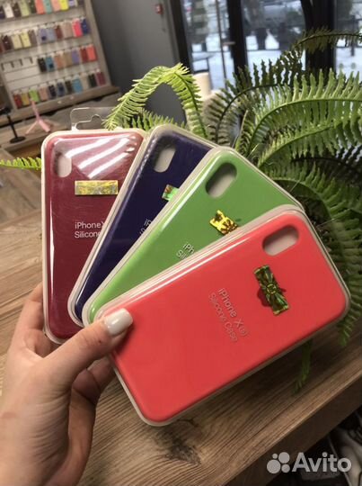 Чехол Silicone case на iPhone X/XS