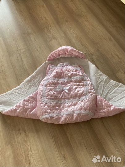 Конверт на выписку для девочки демисезонный