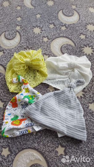 Шапки детские 3 мес