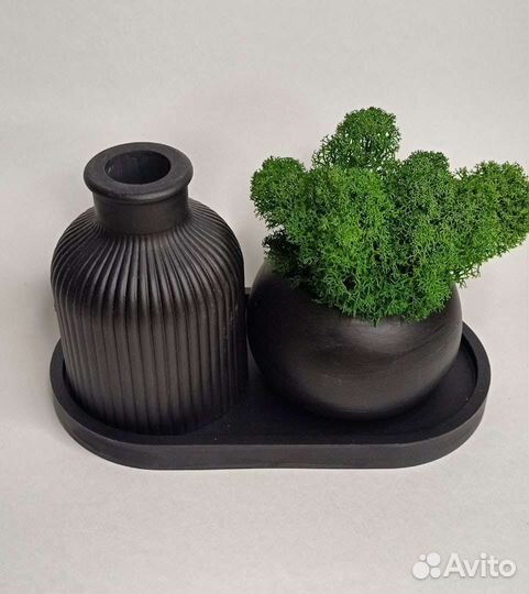 Декор со стабилизированным мхом