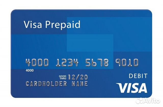 Предоплаченная карта Visa Prepaid (USA)