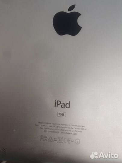 iPad A1430 32Gb - заблокирован