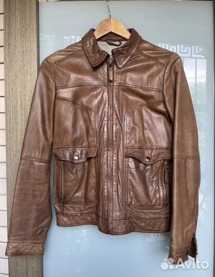 Massimo dutti кожаная куртка