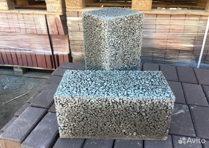 Керамзитоблок стеновой полнотелый