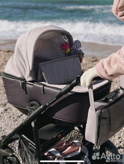 Коляска 2 в 1 adamex reggio лиловый цвет