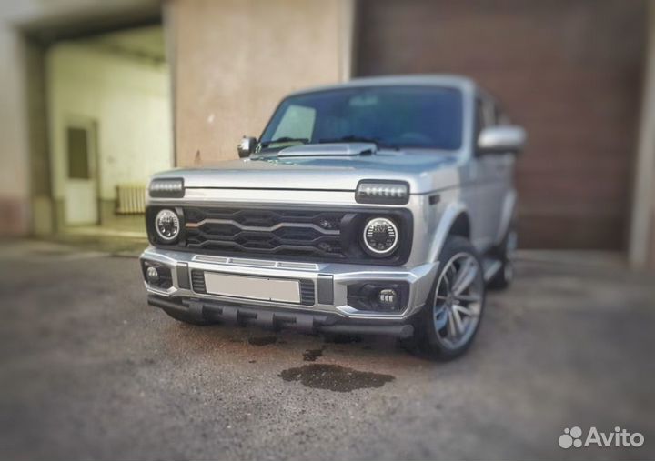 Защита переднего бампера Нива Urban, Акула