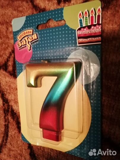Свеча цифра для торта