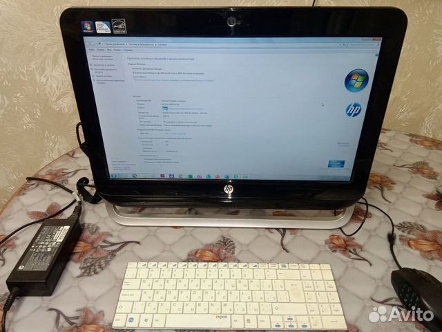Моноблок HP 3420 aio pc + клавиатура