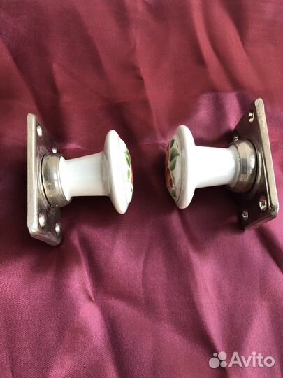 Старинная дверная ручка СССР. Фарфор