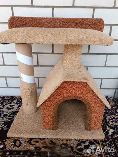 Домик лежанка для кошки, лоток в подарок