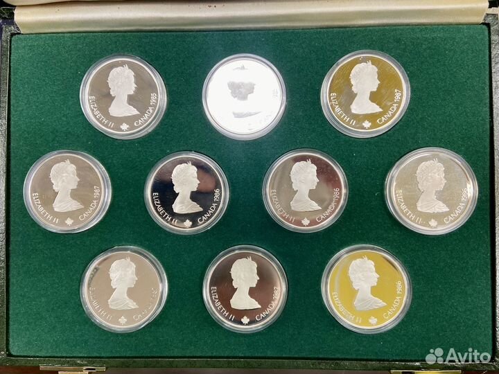Монеты Олимпиада Калгари 1988 серебро