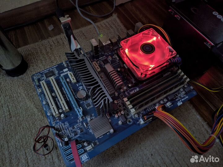 Комплект AM3+ Gigabyte GA-970A-DS3 + FX-4130 4ядра