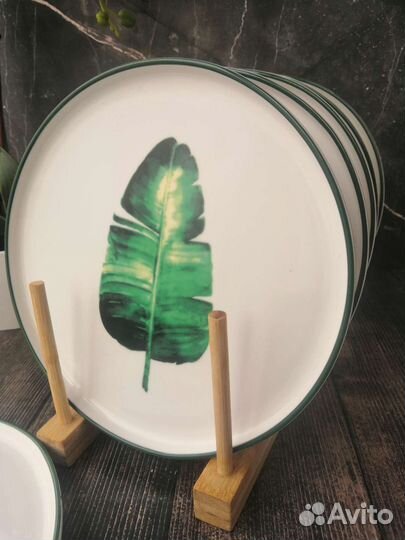 Тарелка Ботаника. Пальмовый лист