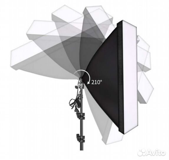 Комплект софтбоксов с лампами 135вт