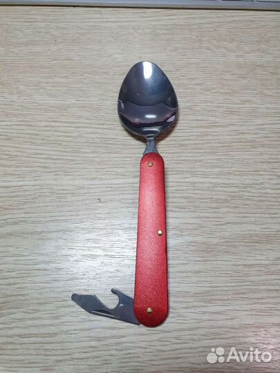 Походный набор, вилка, ложка, ножик, открывашка