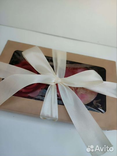 Мыло с люфой + мыло роза