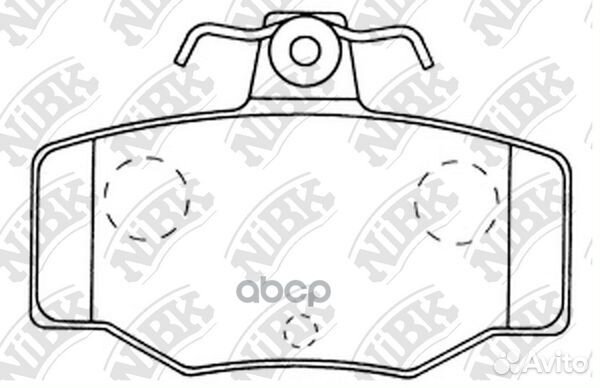 Колодки тормозные дисковые nissan almera 1.5 20